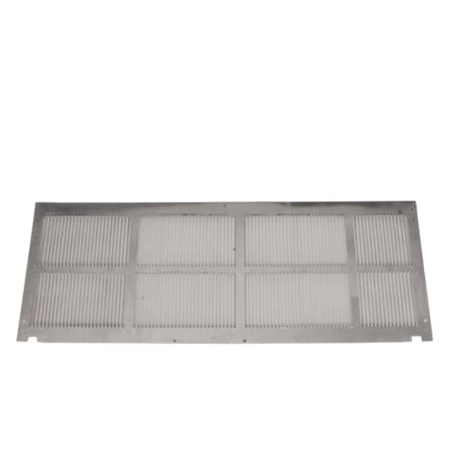 Amana Stamped Aluminum Grille, Clear Anodized Finish